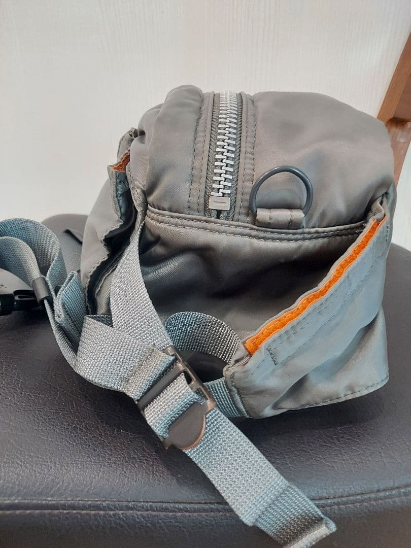 PORTER ボディバッグ グレー タンカー 廃盤 ショルダーベルト 2ウェイ