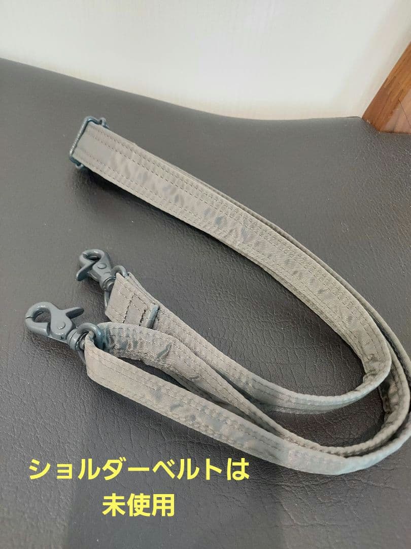 PORTER ボディバッグ グレー タンカー 廃盤 ショルダーベルト 2ウェイ