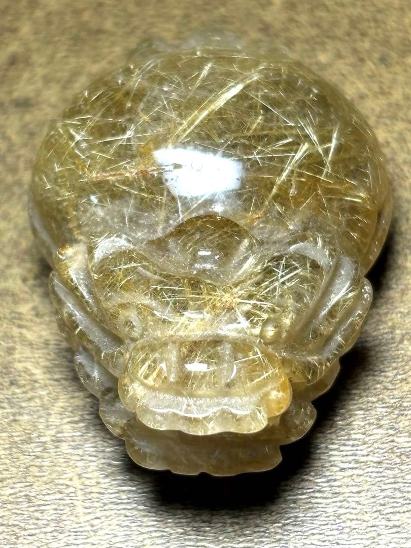 【新入荷】タイチンルチル（シャンパンカラー）貔貅　置物　（新品未使用）金運最強 新入荷】タイチンルチル（シャンパンカラー）貔貅 置物 （新品未使用