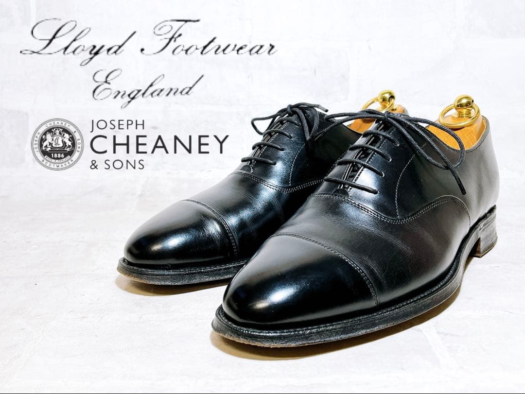 イギリス製【美品】チーニー別注 ロイドフットウェア ストレートチップ