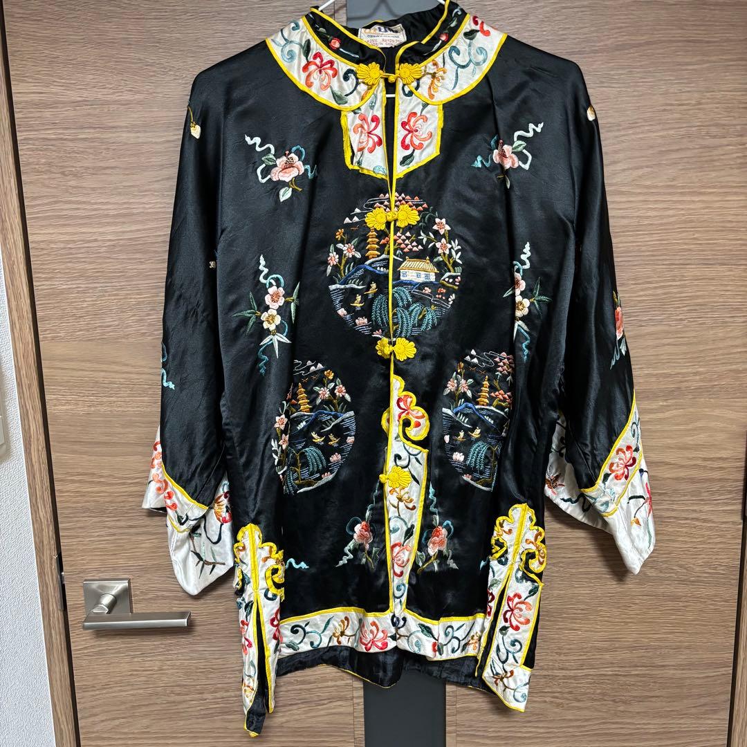 ヴィンテージ チャイナガウン チャイナジャケット マンダリン - メルカリ