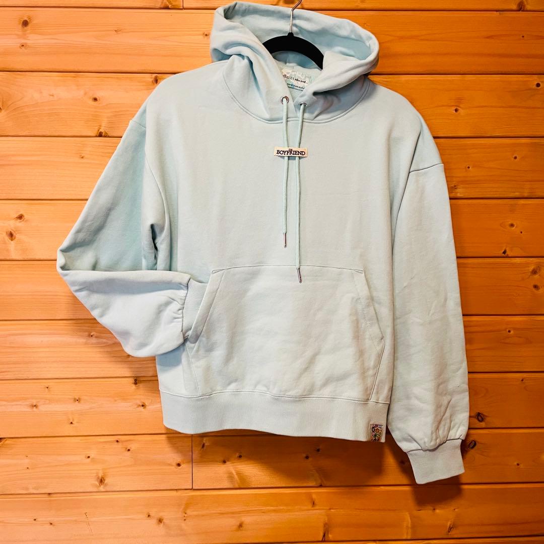 ボーイフレンド ニコアンド コラボ フラワープルオーバーフーディー