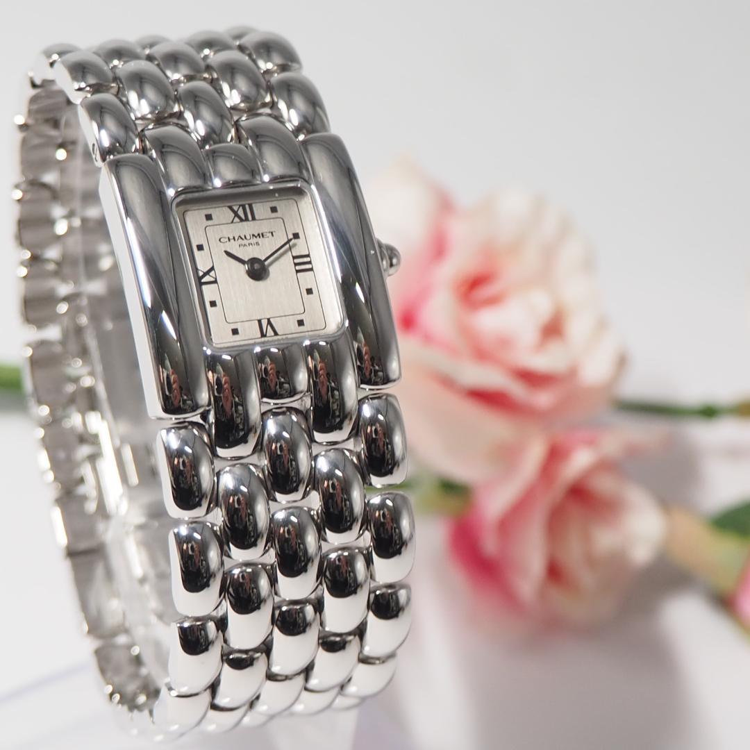 新同品 ショーメ CHAUMET ケイシス スクエア Lサイズ 腕時計 H572