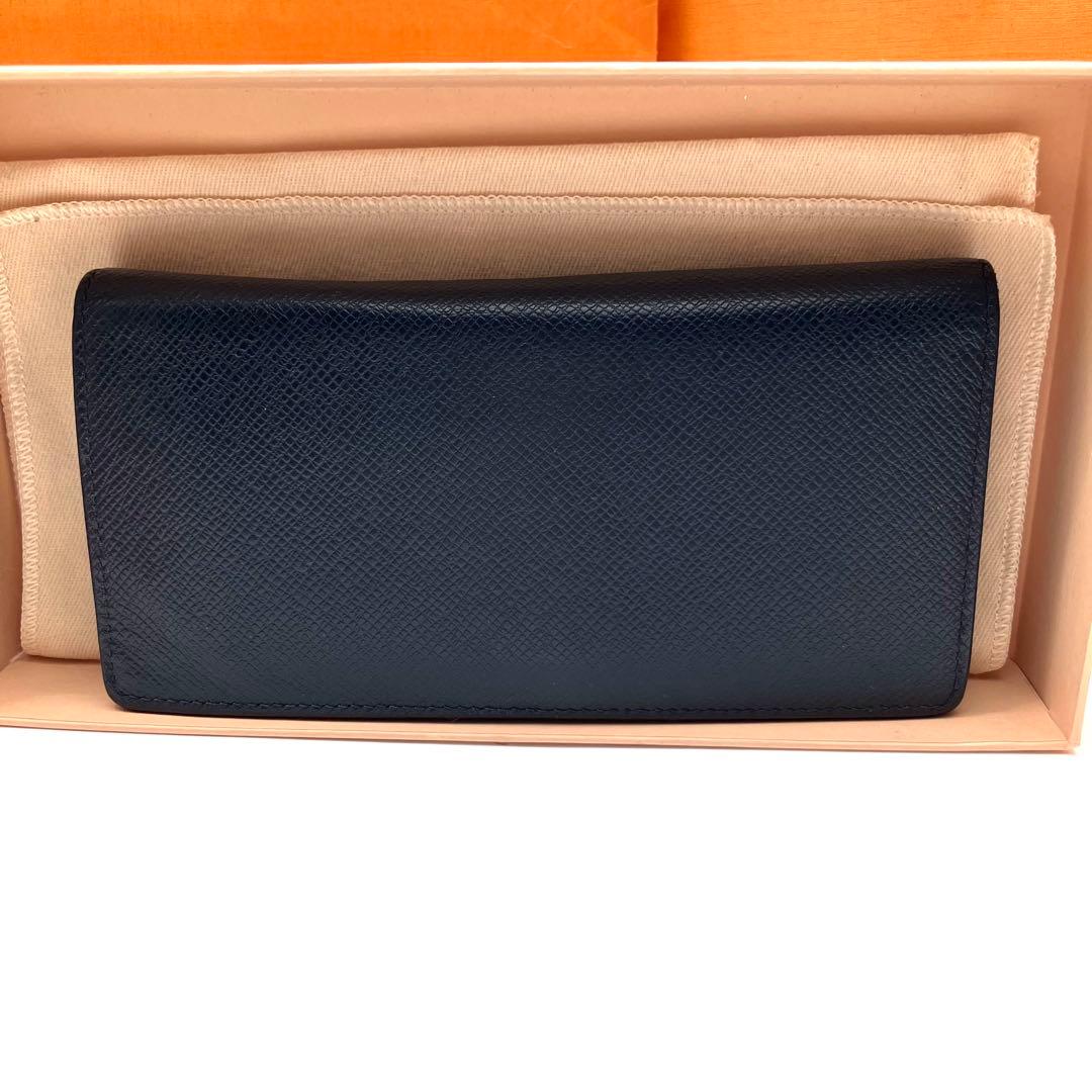 新型】ルイヴィトン タイガ ポルトフォイユ ブラザ ネイビー 長財布