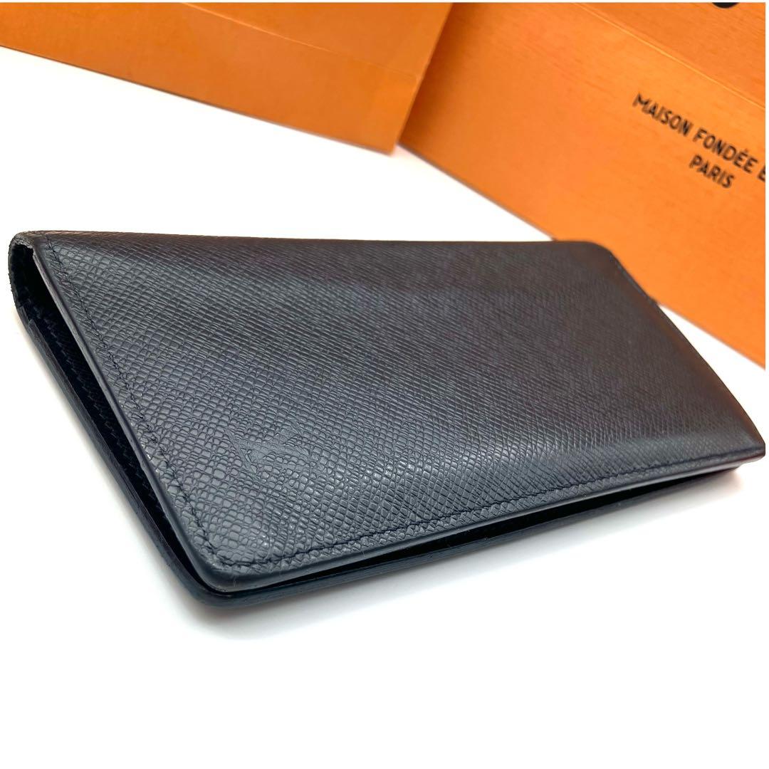 新型】ルイヴィトン タイガ ポルトフォイユ ブラザ ネイビー 長財布