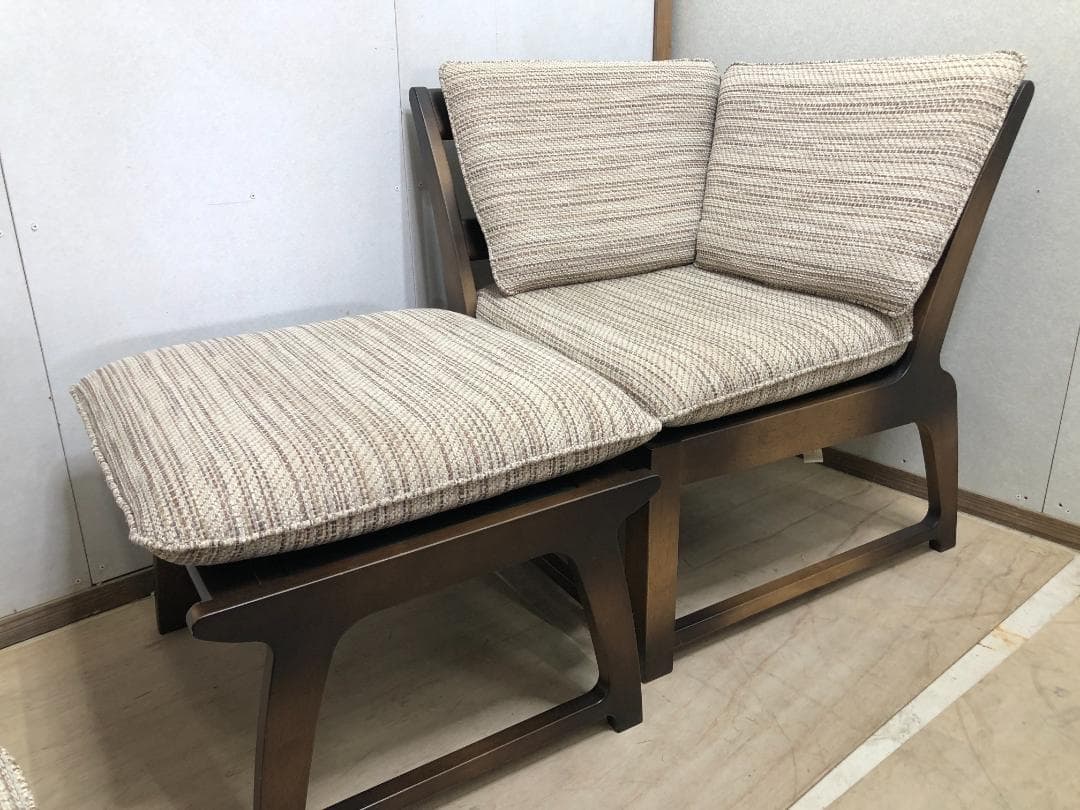 ナフコ ホノカ リビングダイニング 6点セット ブラウン 250325-1