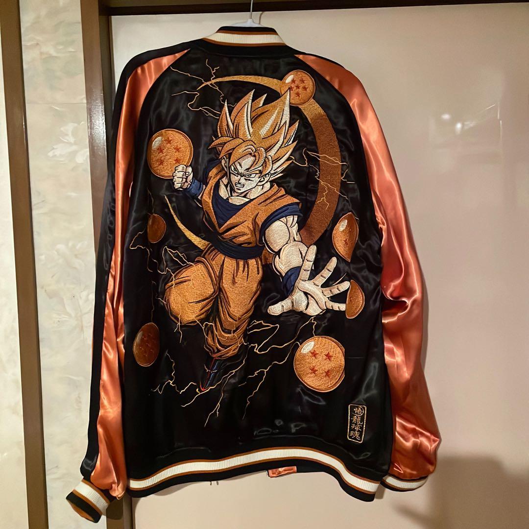 絡繰魂 ドラゴンボール　スカジャン 絡繰魂[カラクリダマシイ]×ドラゴンボール 孫 悟空 超サイヤ人 覚醒