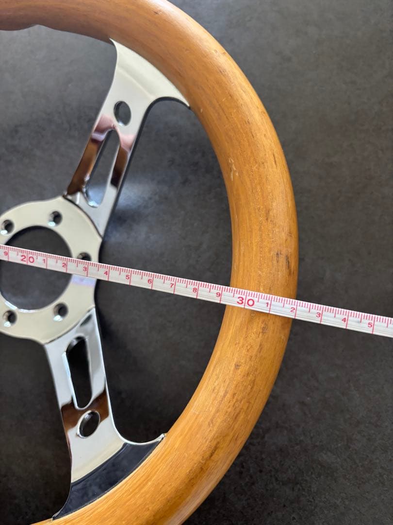 希少 当時物 小径 ウッドステアリング JDM 旧車 キャルルック USDM