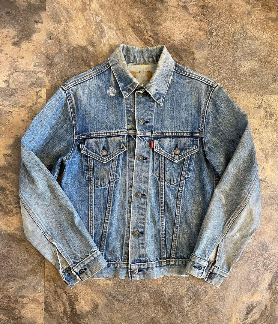70s levis 希少ボタン裏52 70505 4th デニムジャケット - メルカリ