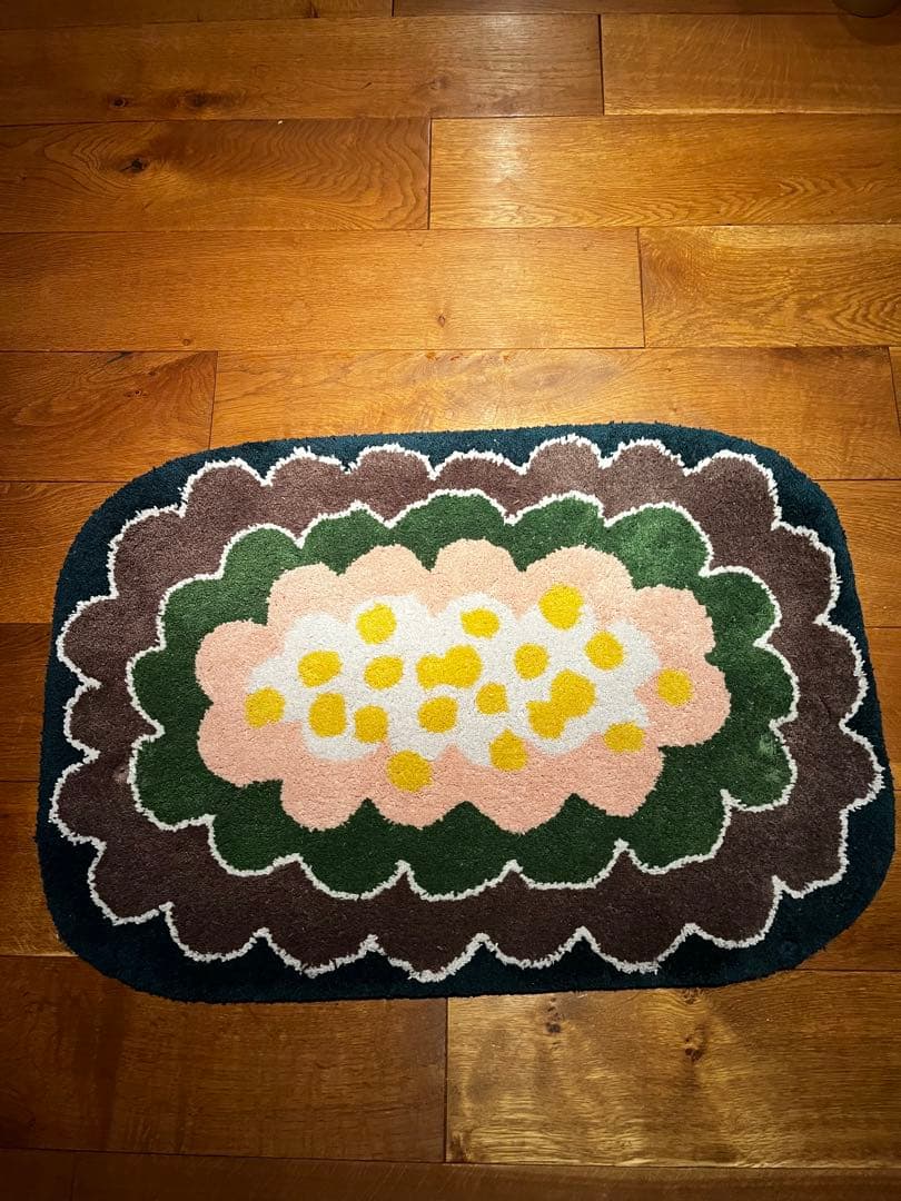 ミナペルホネンpuddingラグ - メルカリ