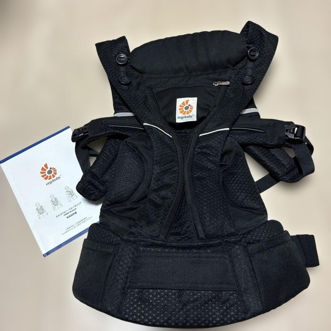 エルゴオムニブリーズ　オニキスブラック 抱っこ紐 説明書付き OMNI Breeze / オニキスブラック | エルゴベビー オンラインストア