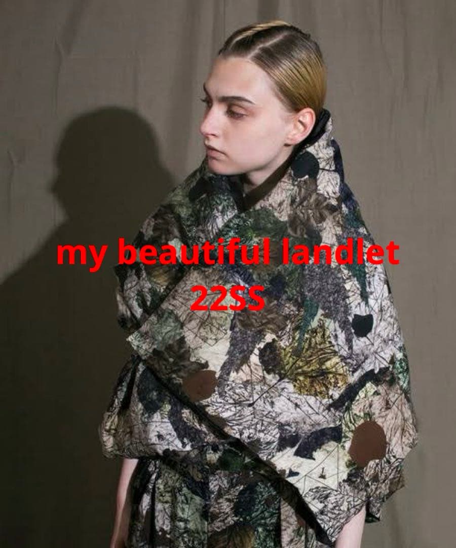 【22SS my beautiful landlet カモフラ柄ダウンストール】 my beautiful landlet（マイビューティフルランドレット）の「【my