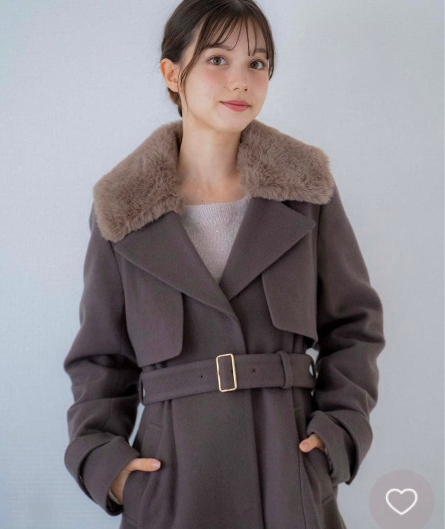 美品！新品タグなし noela（ノエラ）ファー付マルチロングコート