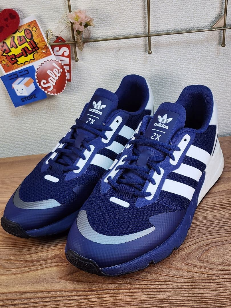 美品】アディダス ZX 1K ブースト 27.5cm ネイビー - メルカリ