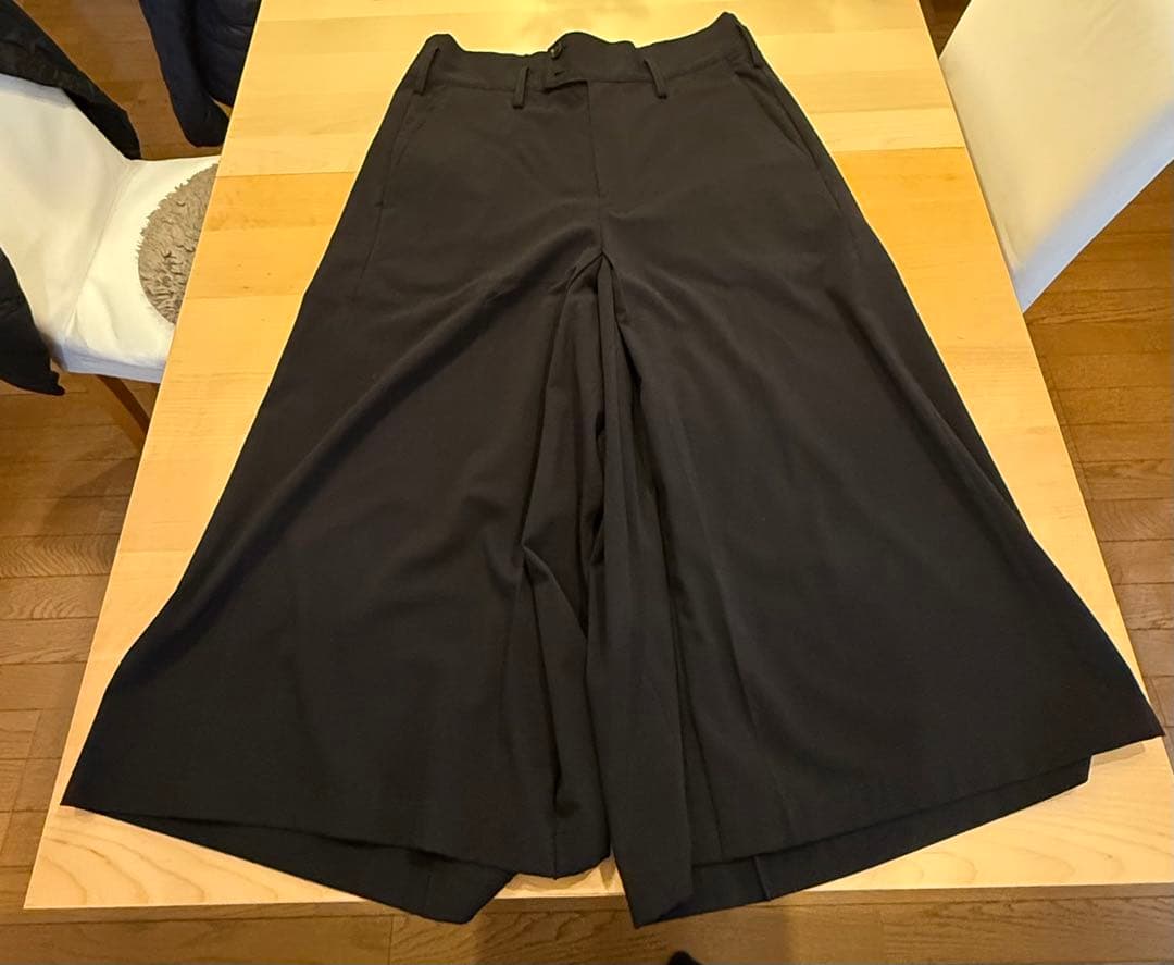 Yohjiyamamoto ワイドキュロットハイウエストパンツ WEPON CLOTH CULOTTE PANTS(M Black): S'YTE｜THE SHOP YOHJI YAMAMOTO