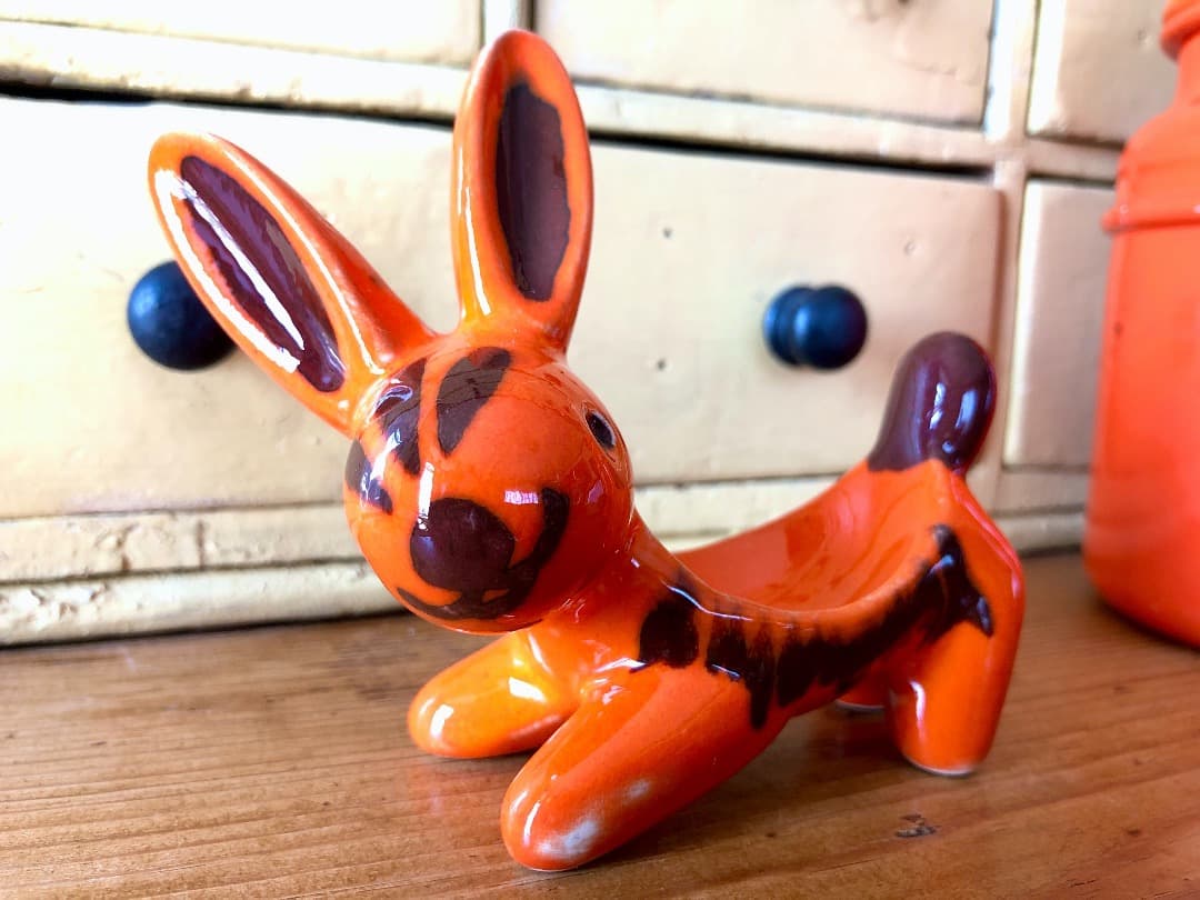 C*N様 イギリス製 ヴィンテージ 陶器 うさぎ 小物入 アンティーク