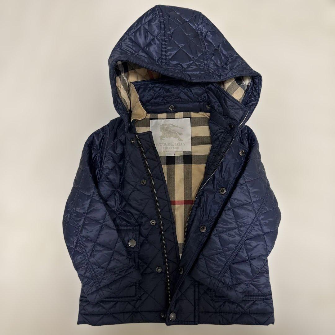 BURBERRY CHILDREN ネイビー キルティングジャケット 2歳用