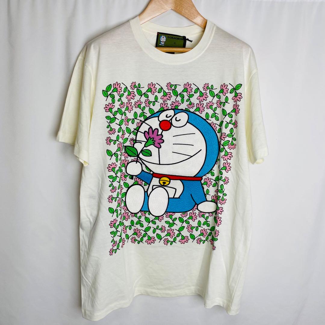 未使用品】 タグ付き GUCCI グッチ ドラえもん Tシャツ 花柄 XS - メルカリ