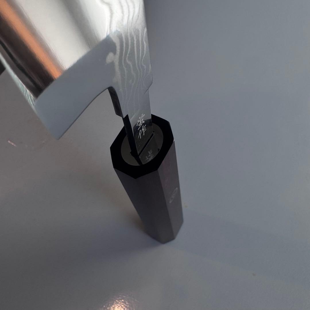 270mm ダマスカス墨流し柳刃包丁 紫檀八角柄 鏡面仕上げ 刺身用 - メルカリ