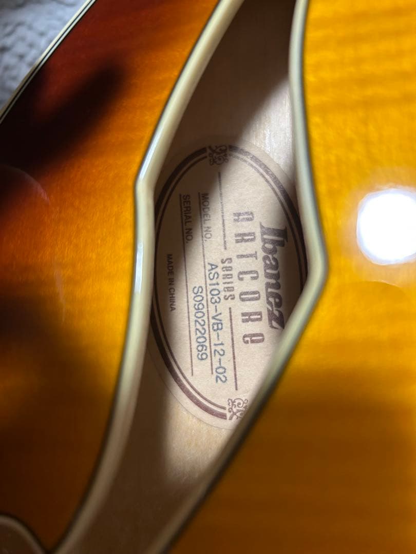 中古 Ibanez AS-103-VB 12-02ハードケース - メルカリ