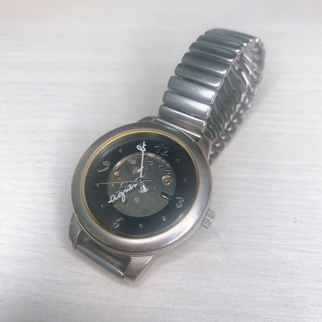 アニエスベー 自動巻き 腕時計 裏スケ ムーブメント - メルカリ 希少