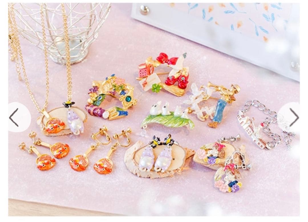 どんぐりクローゼットハウルの動く城カルシファーネックレスピアス