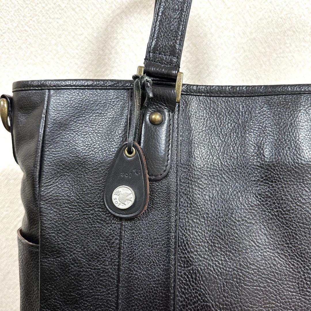 美品】sot トートバッグ ZEBU レザー 2way ブラック A4収納可 - メルカリ