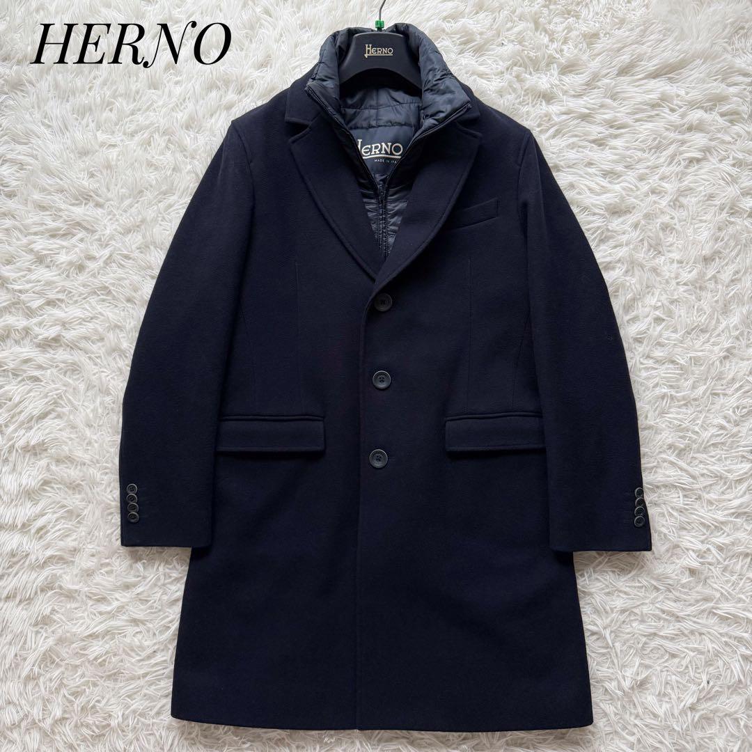 美品⭐︎HERNOヘルノ2way ダウンライナー チェスターコート ネイビー