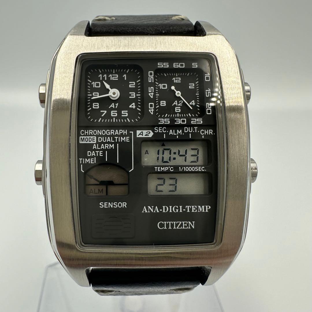 CITIZEN シチズン アナデジテンプ8988-S040817 バンド新品！ - メルカリ