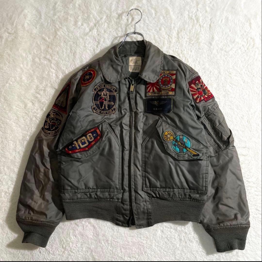 実物 ALPHA CWU-45P N‐2B SCOVILL フライトジャケット
