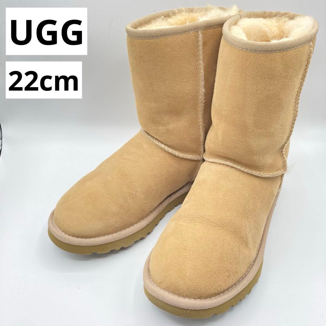 UGG アグ クラシックショート ムートンブーツ チェスナット 22cm