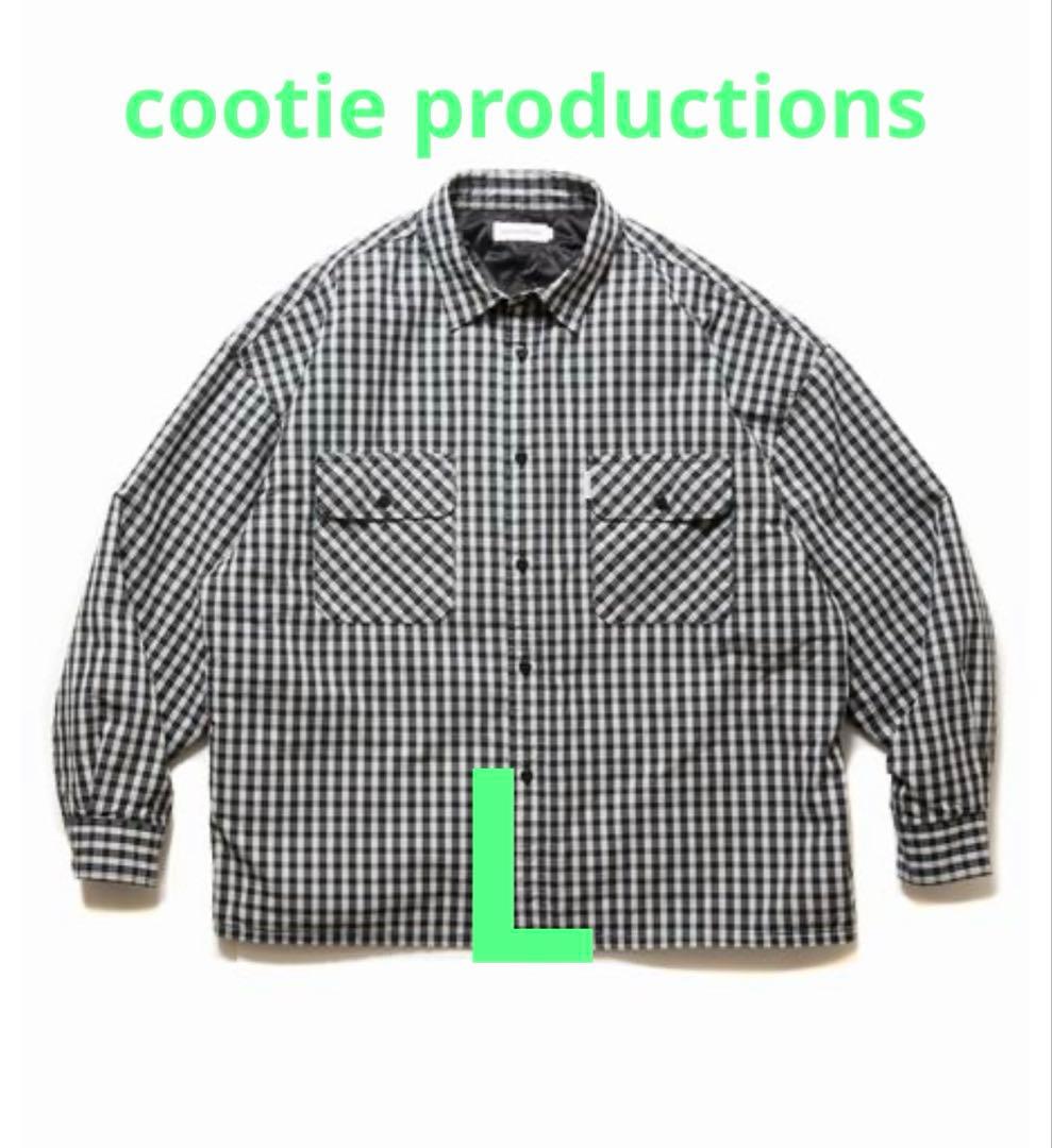 cootie キルティングCPOジャケット　L クーティー COOTIE (クーティー) Ombre Check Quilting CPO Jacket(オンブレ