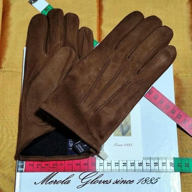 今季 メローラ スエードタン茶色 カシミア黒 グローブ 革手袋 MEROLA 楽天市場】MEROLA ( メローラ ) イタリア製 メンズ 手袋カピバラ