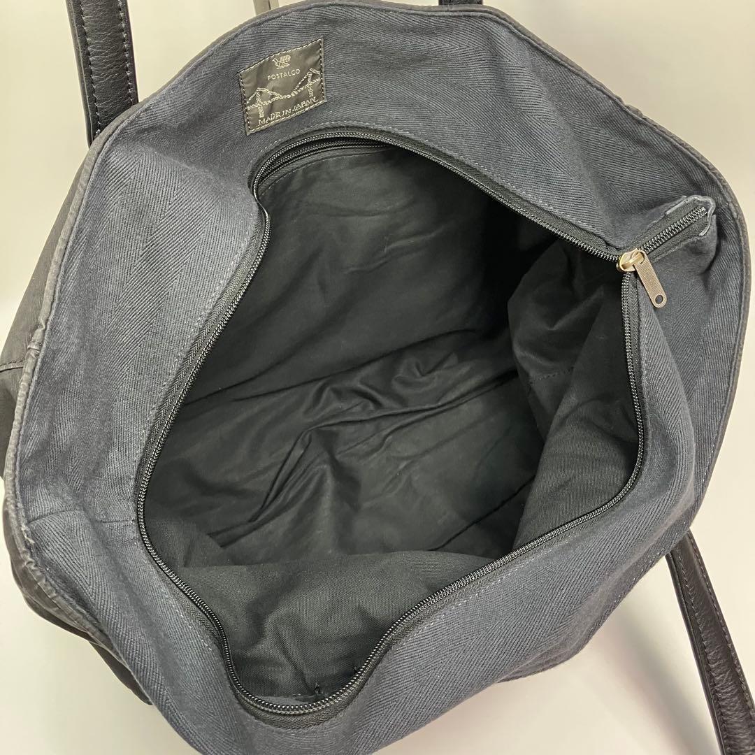 完売品 ポスタルコ トラベルバッグ トートバッグ ブラック A4収納