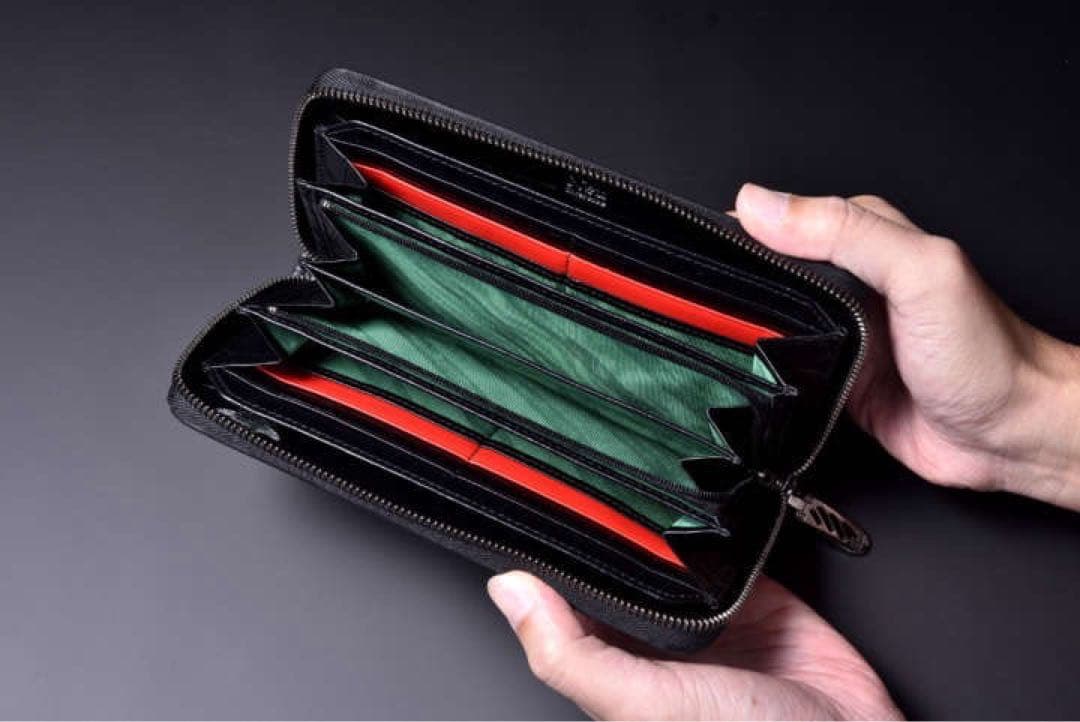 ノイインテレッセ 織戸学 コラボ 長財布 黒 ブラック - メルカリ