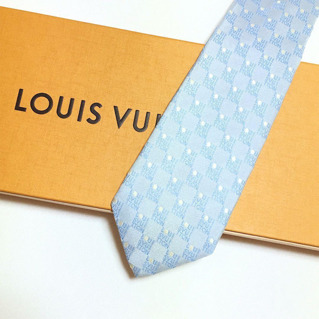 未使用級 ルイヴィトン Louis Vuitton ネクタイ ドット ダミエ - メルカリ