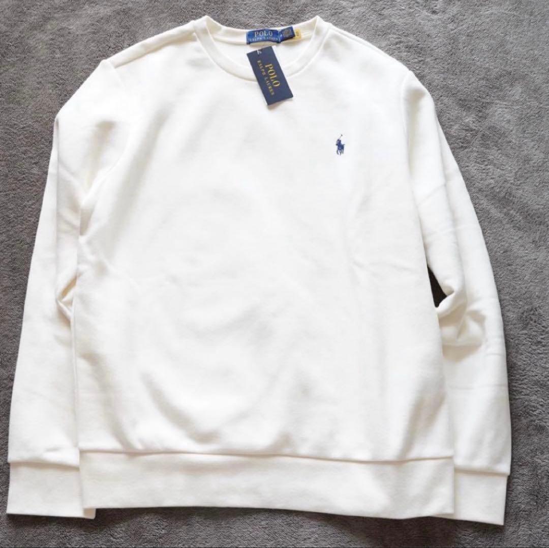 人気！新品タグ付き ポロラルフローレン 裏起毛スウェット ホワイト