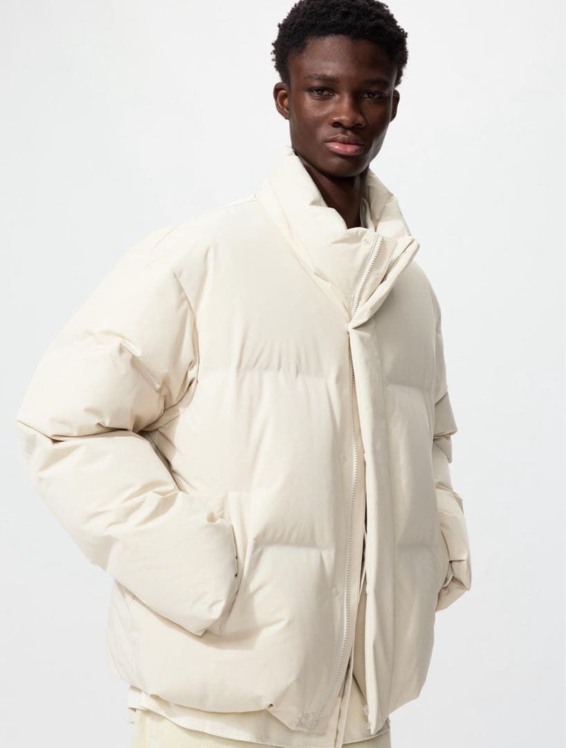 新品未使用品 UNIQLO シームレス ダウン ジャケット ナチュラル ユニクロ公式 | シームレスダウンパーカ