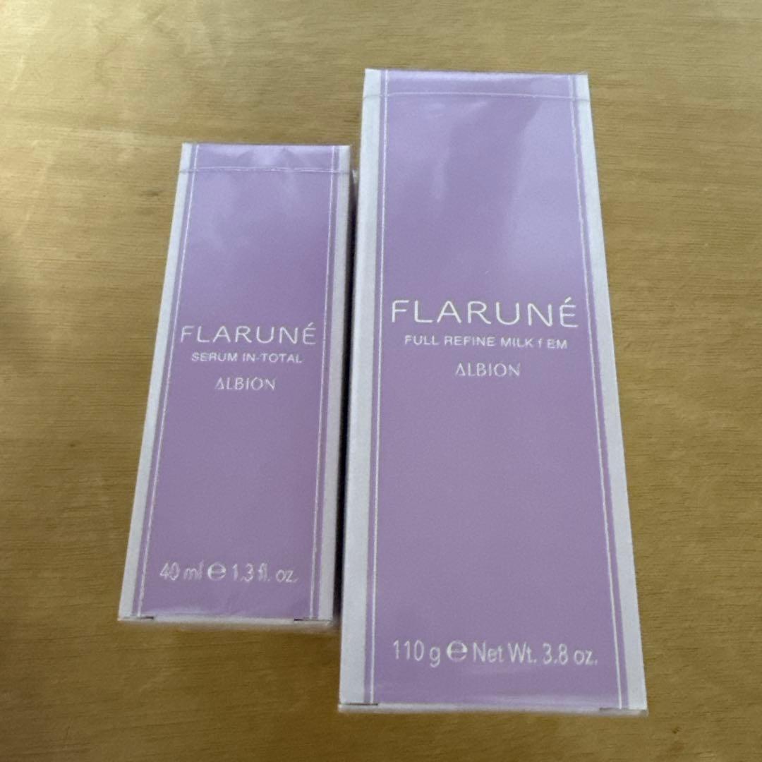 【新品未開封】アルビオンフラルネフルリファインミルク　美容液セット ALBION（アルビオン） フラルネ フルリファイン ミルク f M/EM 8月17日