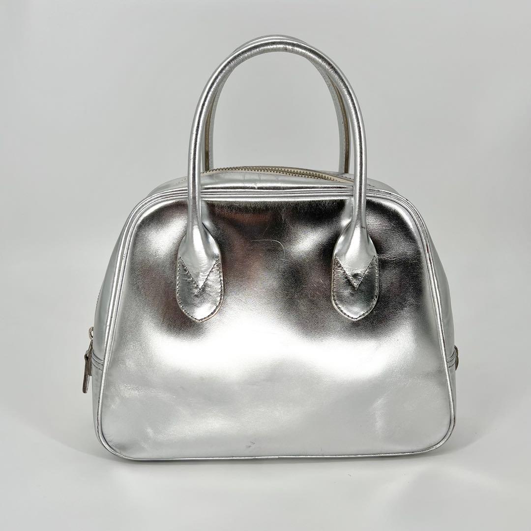 青山バッグ シルバー COMME des GARÇONS 吉田カバン 台形/牛革 - メルカリ