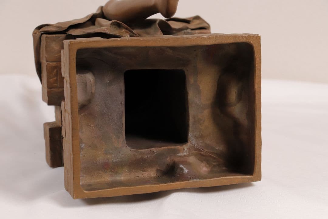 高岡銅器 稲田喜秀 プロムナード 限定31/750 鋳銅製 置物 女性 M878