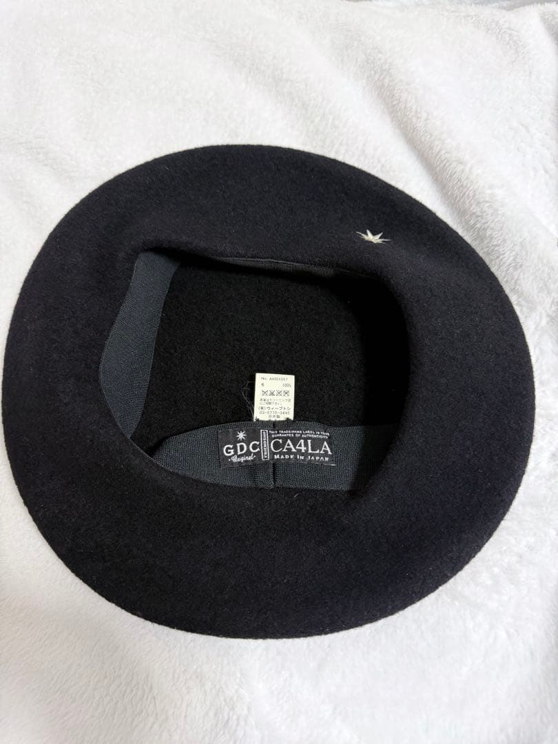 CA4LA GDC コラボ ウール ベレー帽 ブラック - メルカリ