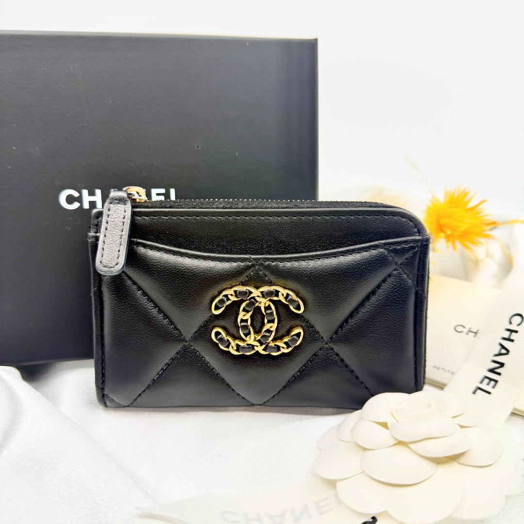 美品 CHANEL シャネル 19ディズヌフ フラグメントケース カードケース