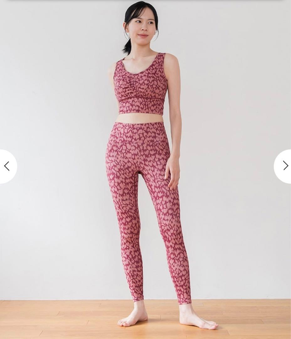 SUKALA】レオパードプリントレギンス ピンク S - メルカリ