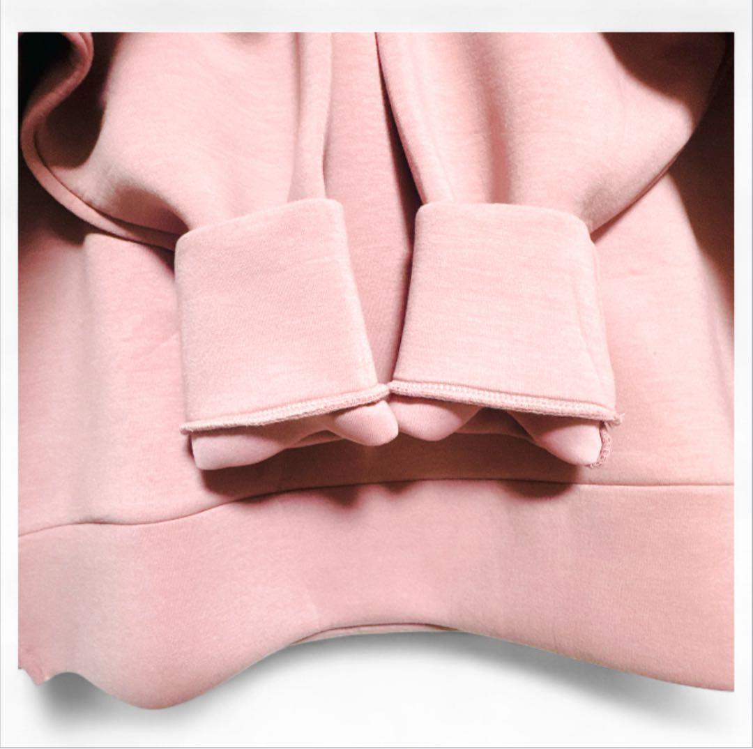 入手困難✨新品【ダムフランク】 ボンディングフーディ F くすみピンク