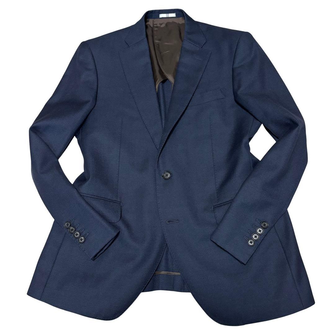 SUIT SELECT スーツセレクト 3ピース スーツ イタリア生地 ネイビー