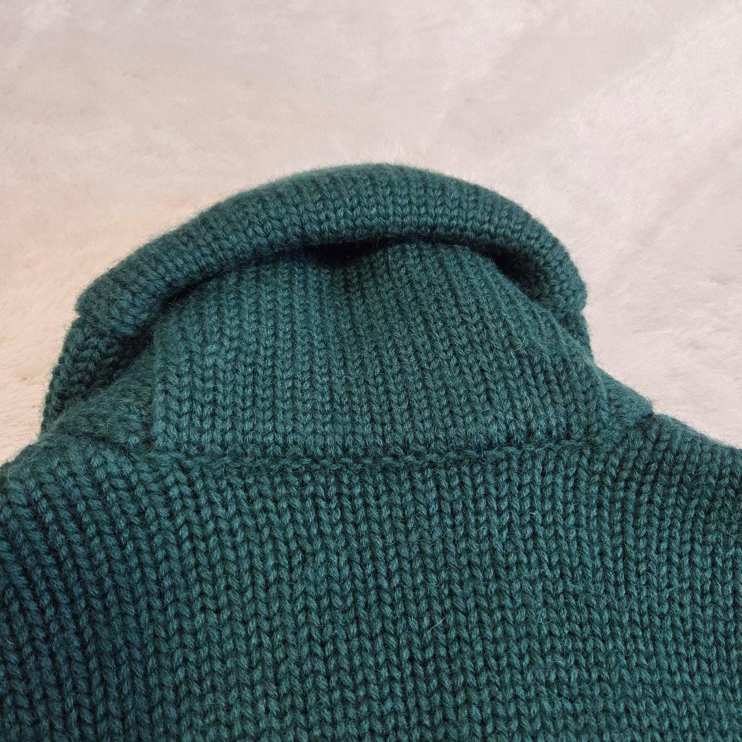 極美品 RRL ショールカーディガン グリーン ラムウール ウール XS