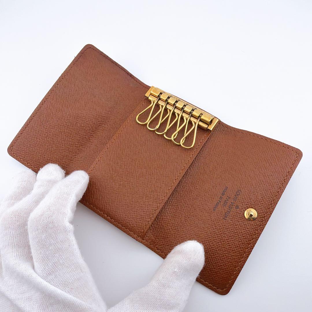 美品】ルイヴィトン モノグラム ミュルティクレ6 キーケース ブラウン