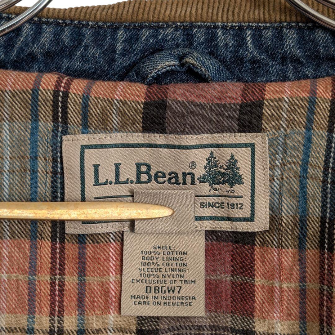 ^_^さま 00s L.L.BEAN デニム地 ハンティングジャケット 中綿付き