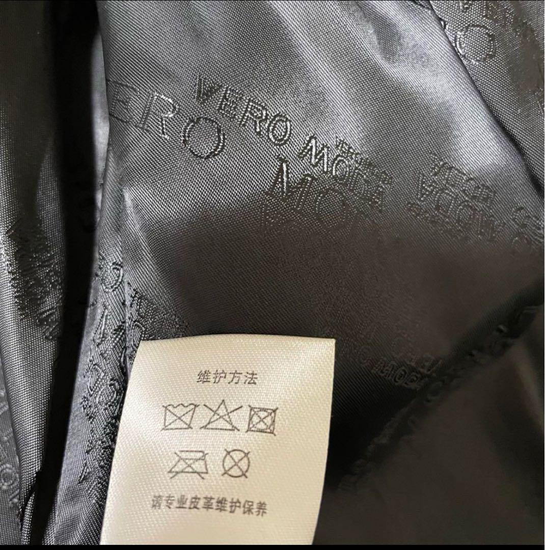 ヴェロモーダ 【L】希少品 新品 ヤギ革レザージャケット 革ジャン 黒 男女